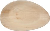 Natural Tableware composteerbare palmblad wegwerpborden - druppelvormig - 25 Stuks - Hampi Raaga XL