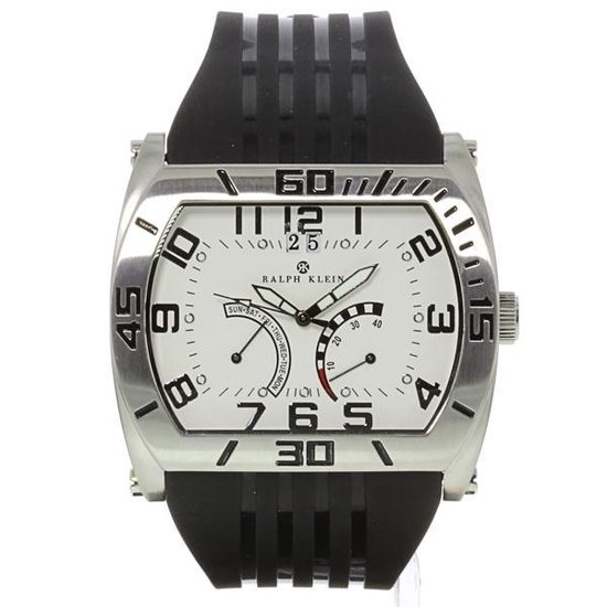 RK0046 Ralph Klein herenhorloge 25 mm Staal Zilverkleurig bol