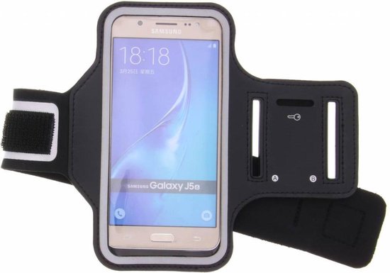 Zwarte sportarmband voor de Samsung Galaxy J5 / J5 (2016) /