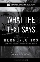 What the Text Says