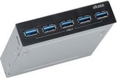 Akasa InterConnect Pro 5S, 5 USB 3.0 port, 3,5 inch interne hub