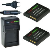 ChiliPower NP-FG1 Sony Kit ( 2 batterijen + lader + 12V autosnoer)