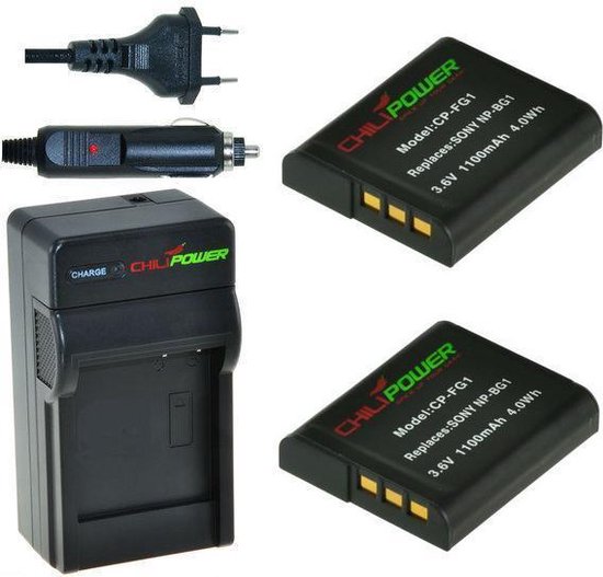 ChiliPower NP-BG1 / NP-FG1 Sony Kit - Batterie pour appareil photo | bol.com