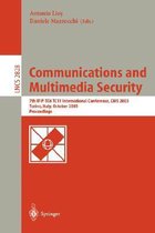 Communications and Multimedia Security. Advanced Techniques for Network and Data Protection