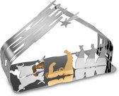 ALESSI BARK pour Noël Lumière atmosphérique Crèche de Noël en acier inoxydable