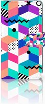 Hoesje Geschikt voor iPhone Xr Design Blocks Colorful
