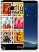 Geschikt voor Samsung Galaxy S8+ TPU siliconen Hoesje Postzegels