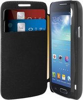 PURO Samsung Galaxy S4 Mini Leather Folio Case Zwart with Cardslots