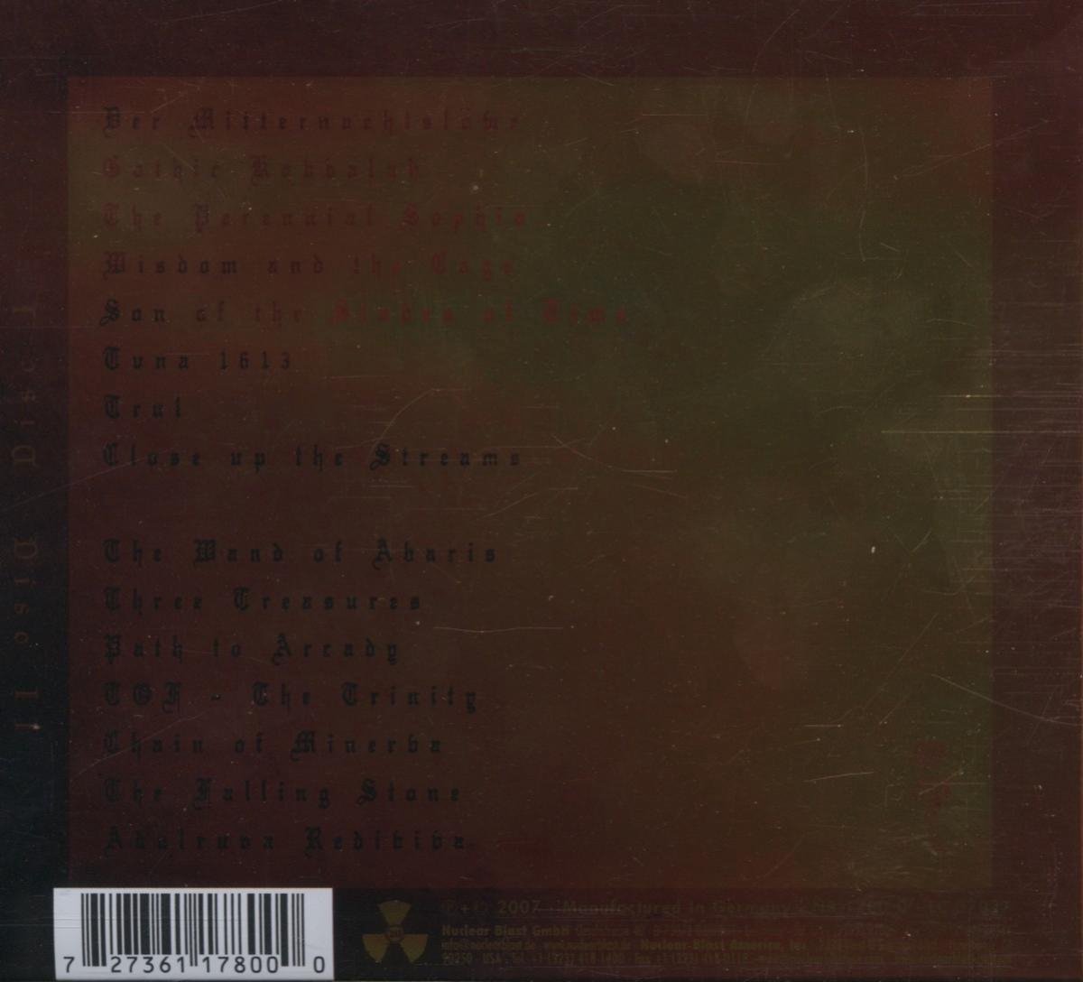 Gothic Kabbalah, Therion CD (album) Muziek