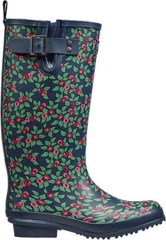 Briers - Plum Floral Rubber Boots Dames Laarzen maat 4/37