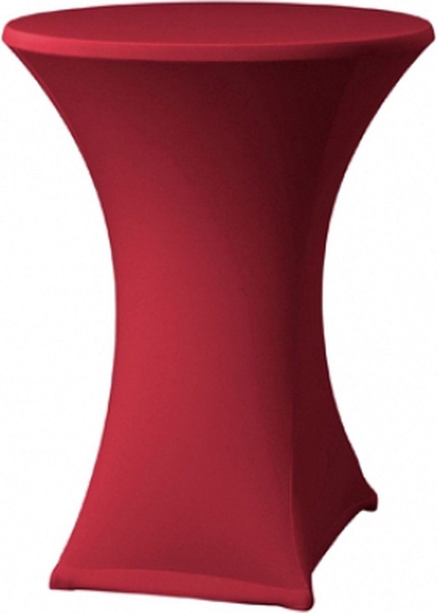 statafelrok stretch D2 - Ø 80-85cm - incl. topcover - bordeaux