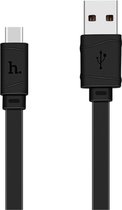 HOCO Micro USB oplaadkabel - Platte kabel 1 meter - Zwart Android