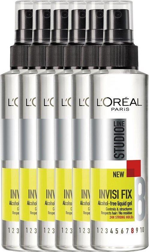 bol.com | L'Oréal Paris Studio Line Invisi Fix Precise Gel Spray Super  Strong - 6 x 150 ml -...