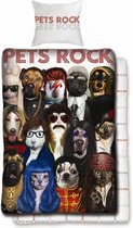 Pets Rock Dekbedovertrek - Eenpersoons - 140x200 + cm - Multi