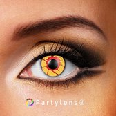 Partylenzen - Yellow Horror - jaarlenzen met lenshouder - kleurlenzen Partylens®