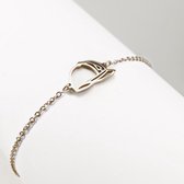 Bracelet Ponytail & Co avec capuchon - Femme - Acier plaqué or rose - S (13 + 5 cm)