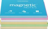 Magnetic Notes - diverse klassieke kleuren - 6 stuks - maat M