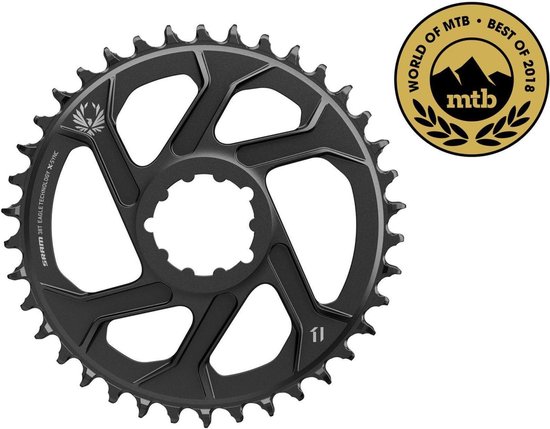 SRAM X-Sync Eagle Kettingblad DM 12-speed 6mm, zwart Uitvoering 34T