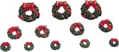 Lemax - Wreaths With Red Bow - Set Of 12