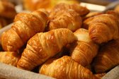 CANVASDOEK CROISSANTS | Wanddecoratie | 30 CM x 20 CM | Canvas | Foto op canvas | Aan de muur | Eten