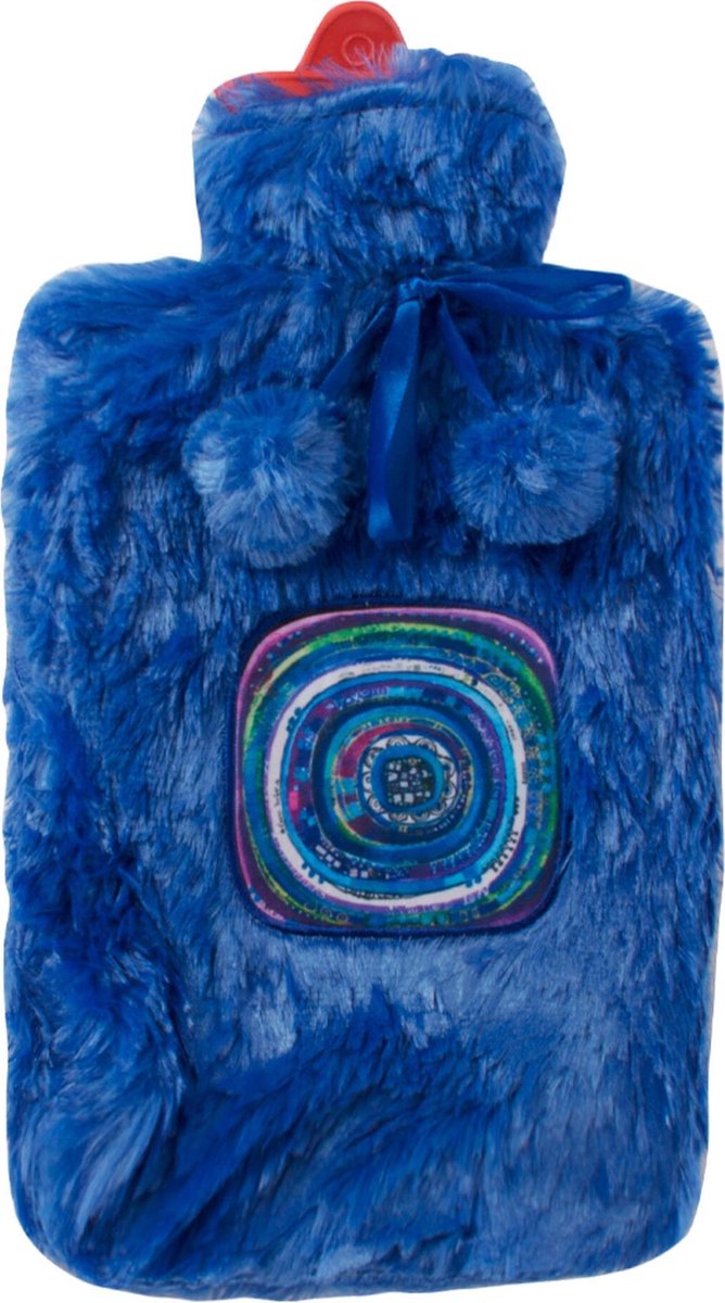 Goedkoopste Biggdesign Nazar kruik - Warmwaterkruik - Kruikzak - Kruikhoes - Warmwaterzak - Kinderkruik - Warmwater Kruik met zachte Hoes - Blauw