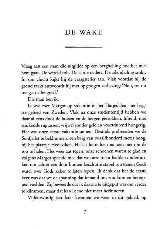 Tekstpagina uit 'De Wake'.