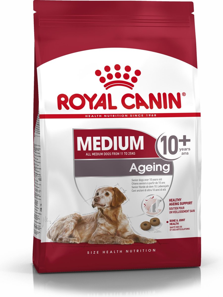 haspel Volwassen Almachtig Royal Canin Medium Ageing 10+ - Hondenvoer - 15 kg | bol.com