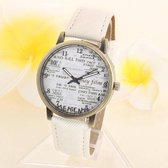 Wit vintage horloge voor man