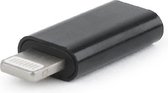 USB type-C naar 8-pin adapterstekker, zwart