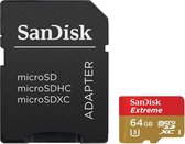 Sandisk, MicroSDHC 64 GB Extreme Class 10 + SD Adapter + Rescue Pro Deluxe