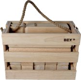 Bex Kubb Viking Original Rubberhout In Houten Kist