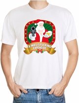 Foute kerst shirt wit - X-mas is fucking expensive - voor heren M