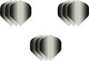 Afbeelding van het spelletje 3 sets (9 stuks) Super Sterke dart flights- Dragon darts  - Fade Side Zwart - darts flights