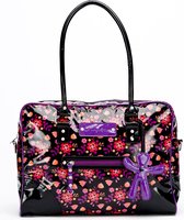Little Company Today Glossy Bag Luiertas - Zwart/Paars