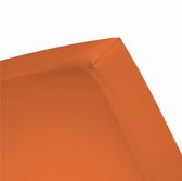 Damai - Hoeslaken - Double Jersey - 80/90 x 200/210/220 - 100 x 200 cm - Orange