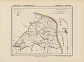 Historische kaart, plattegrond van gemeente Oeffelt in Noord Brabant uit 1867 door Kuyper van Kaartcadeau.com