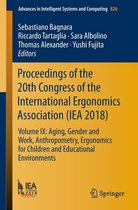Advances in Intelligent Systems and Computing 826 - Proceedings of the 20th Congress of the International Ergonomics Association (IEA 2018)