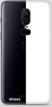 BOQAZ. OnePlus 6 hoesje - half wit