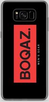 BOQAZ. Samsung Galaxy S8 hoesje - Labelized Collection - Red print BOQAZ