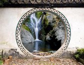 Tuinposter - Ronde poort doorkijk 14
