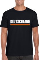 Zwart Duitsland supporter t-shirt voor heren 2XL