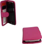 Samsung Galaxy S5 mini G800 Luxury PU Leather Flip Case With Wallet & Stand Function Roze Pink