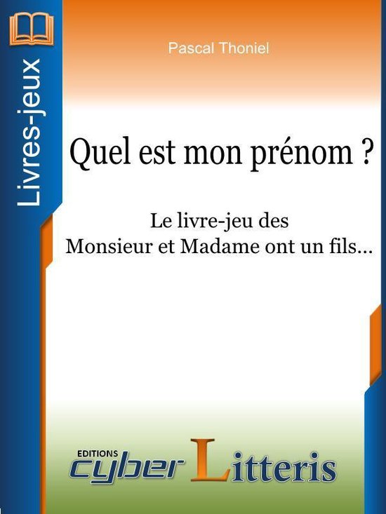 Livres-jeux - Quel est mon prénom ? - cover