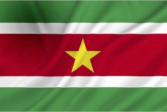 Dokkumer Vlaggen Centrale - Surinaamse vlag - 100 x 150 cm |