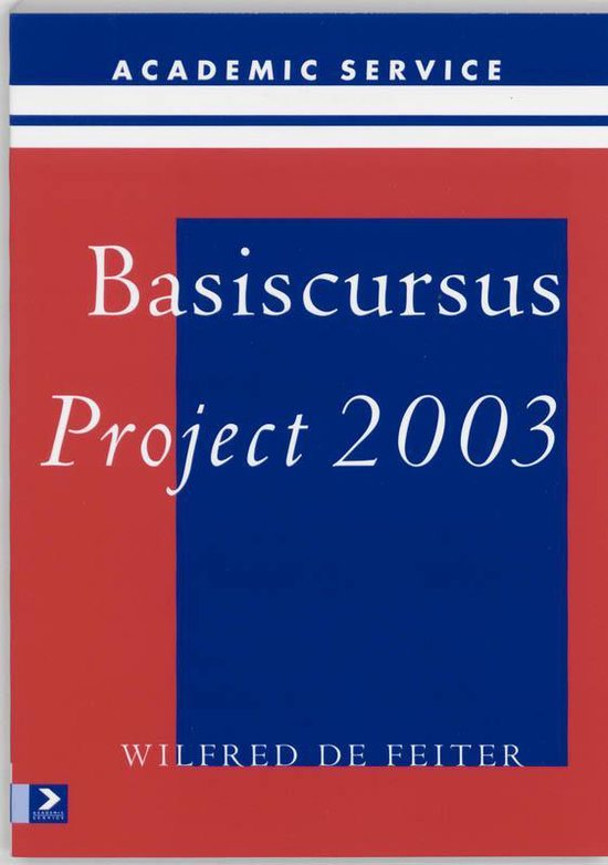 Cover van het boek 'Basiscursus Project 2003' van W.F. de Feiter en de Feiter