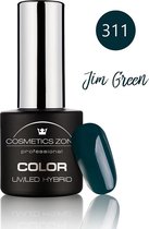 Cosmetics Zone UV/LED Hybrid Gellak 7ml. Jim Green 311 - groen - Glanzend - Gel nagellak