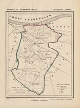 Historische kaart, plattegrond van gemeente Gassel in Noord Brabant uit 1867 door Kuyper van Kaartcadeau.com
