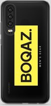 BOQAZ. Huawei P30 hoesje - Labelized Collection - Yellow print BOQAZ