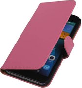 Bookstyle Wallet Case Hoesjes voor Huawei Ascend G7 Roze