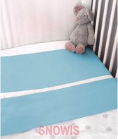 Silkysleepbaby Laken wieg Blauw 75 x 100 cm